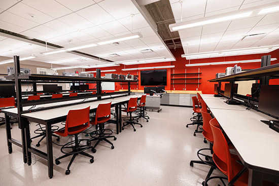 Photo of the new College of Engineering building