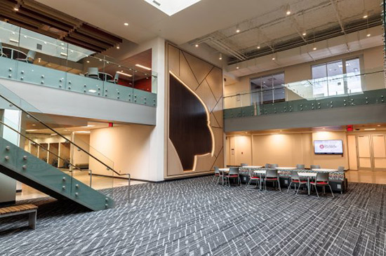 Photo of the new College of Engineering building