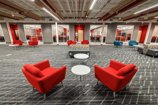 Photo of the new College of Engineering building